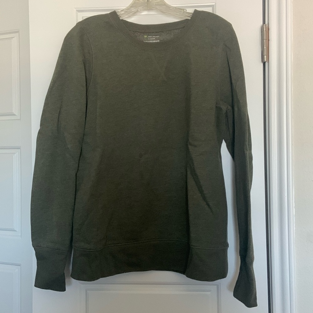 TekGear Dark Green Sweatshirt with Thumb Holes Size Large